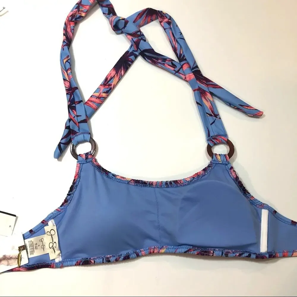 Jessica Simpson Palmy Days O-Ring Bandeau Swim Top